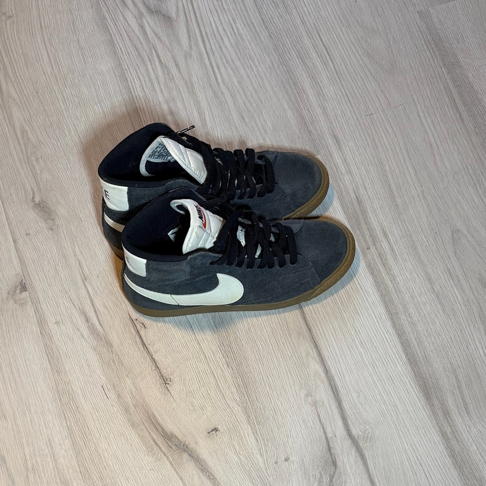 Nike Black and White High-Top Sneakers